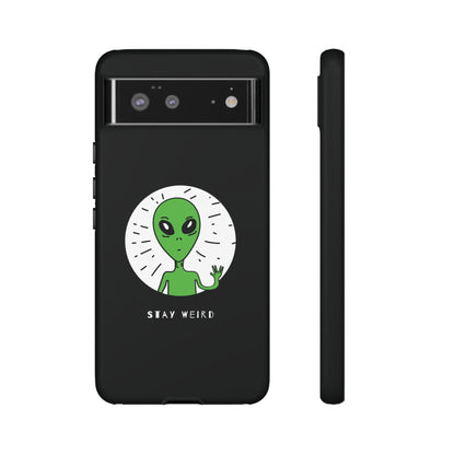 Stay Weird Alien Sci-Fi Mobile Cases for Google Pixel