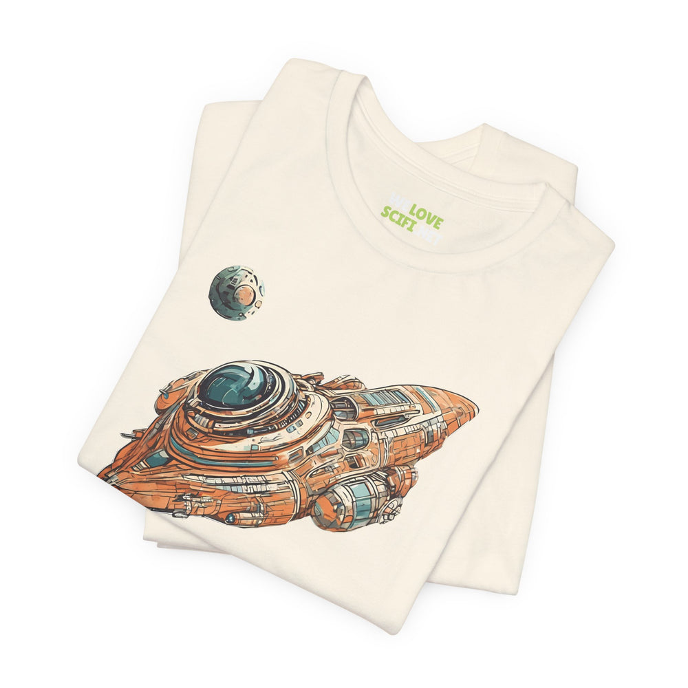 spaceship sci-fi t-shirt-Spaceship 76 Sci-Fi T-Shirt