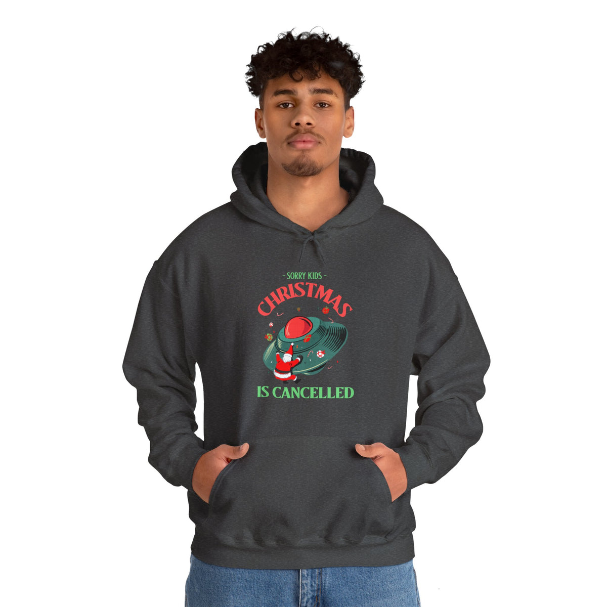 Christmas Is Cancelled Funny UFO Hoodie-welovescifi.net