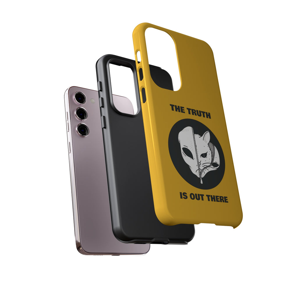 The Truth Is Outthere Funny Cat UFO Tough Samsung Galaxy Mobile Cases-welovescifi.net