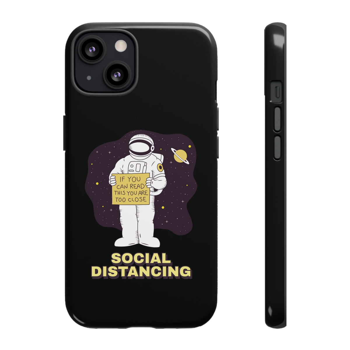 Social Distancing Astronaut iPhone Cases