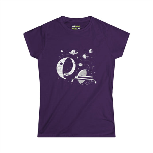 tee-Space Station No283 SpaceArt Sci-Fi Woman's Tee