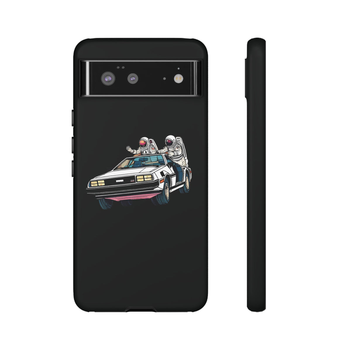 Delorean party astronaut Google Pixel mobile cases