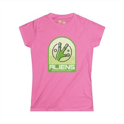 Aliens Research Society Funny Woman's Tee-welovescifi.net