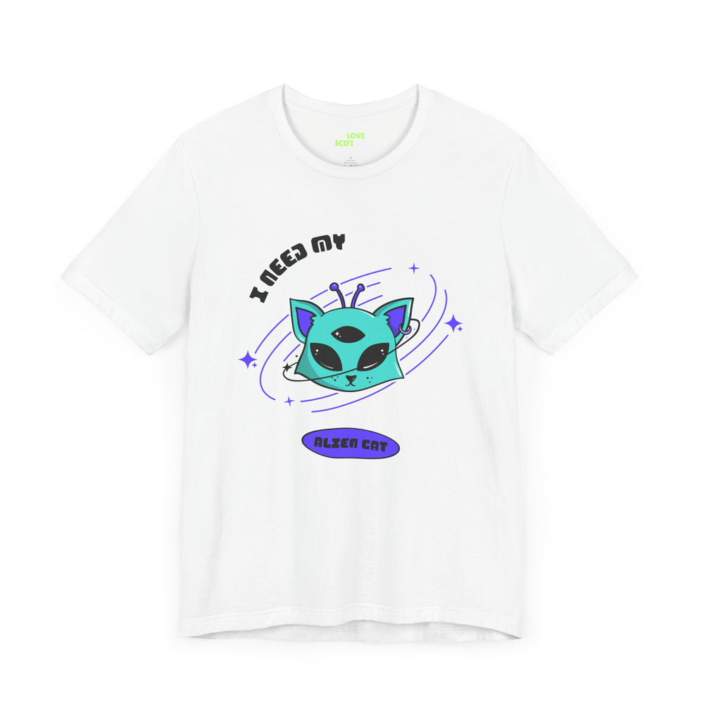 Alien Cat Sci-Fi T-Shirt | Unique UFO Design | WeLoveSciFi