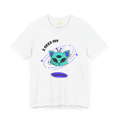 Alien Cat Sci-Fi T-Shirt | Unique UFO Design | WeLoveSciFi