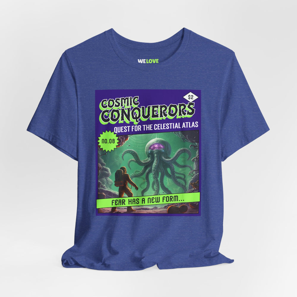 Cosmic Conquerors Retro Sci-Fi T-Shirt-welovescifi.net