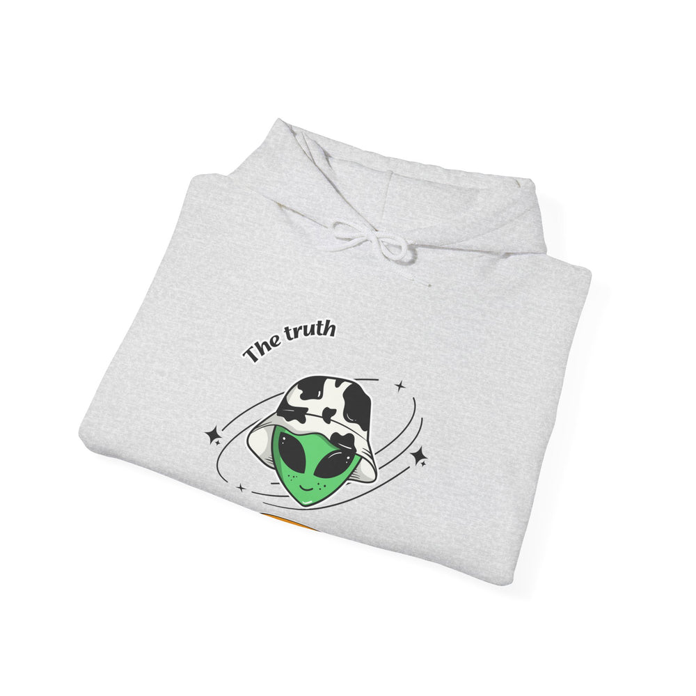 Funny Cow Alien Hoodie - The Truth is Out There 