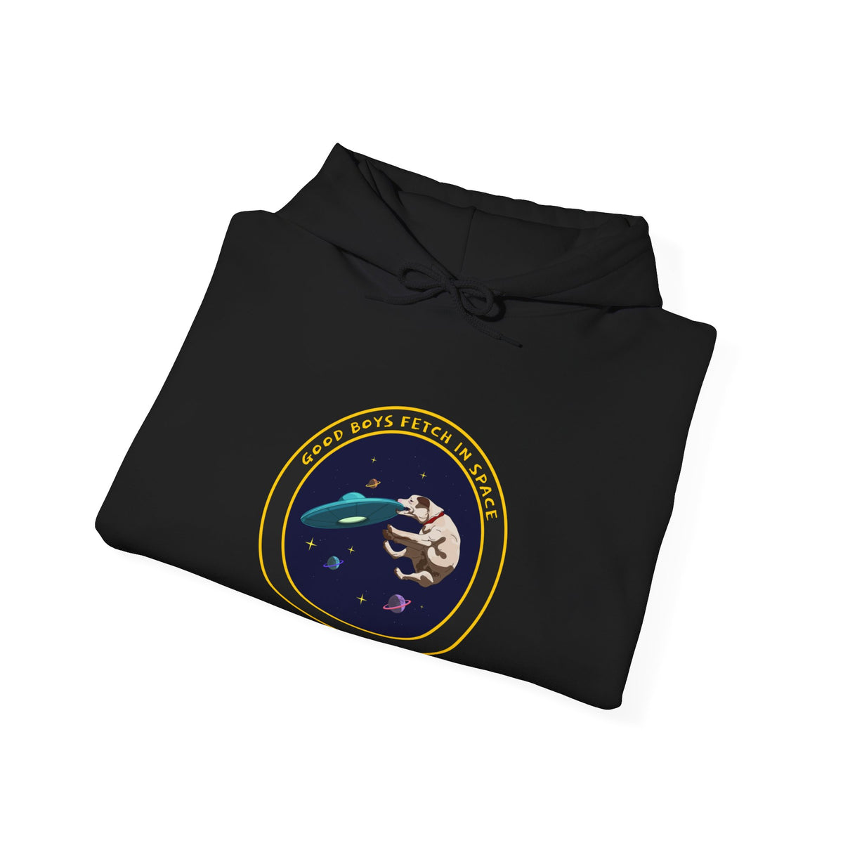 Good Boys Fetch In Space Funny Dog Sci-Fi Hoodie-welovescifi