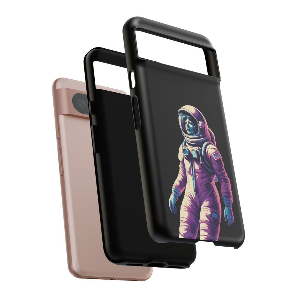 Floating Astronaut Girl Tough Google Pixel Mobile Cases