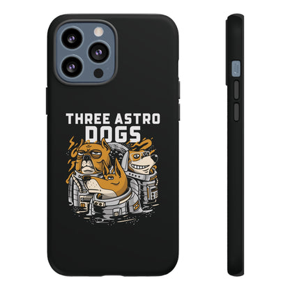 Three Astro Dogs Funny Sci-Fi Tough iPhone Mobile Cases-welovescifi.net