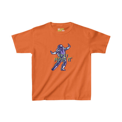 Just Move It Kids Astronaut Tee Heavy Cotton We Love Sci-Fi