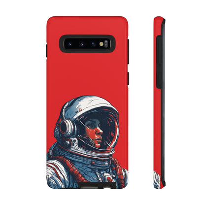 Astronaut In Red SpaceArt Tough Samsung Galaxy Mobile Cases