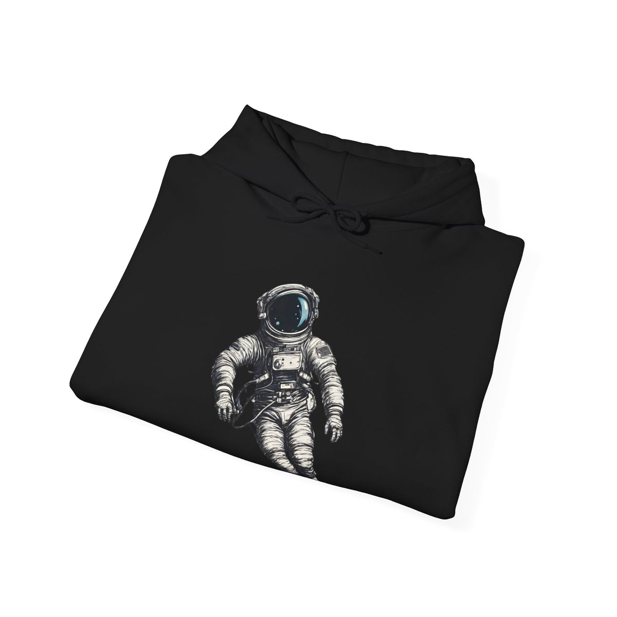 Floating Astronaut SpaceArt Sci-Fi Hoodie-welovescifi.net