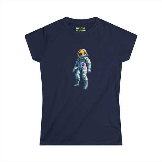 Just Jump SpaceArt Astronaut Woman's Tee-welovescifi.net