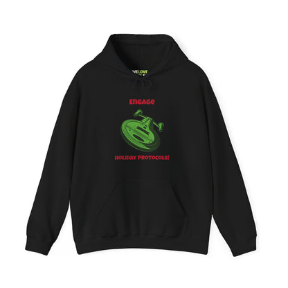 Holiday Protocols Funny Christmas Unisex Hoodie-welovescifi.net