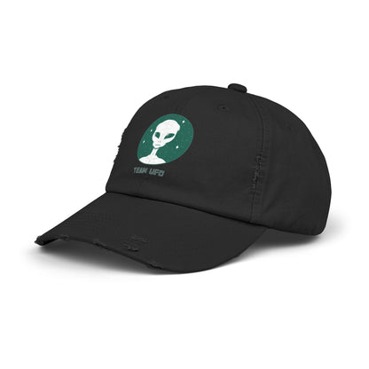 Team UFO Alien Cap Unisex Sci-Fi Distressed Hat WeLoveSciFi