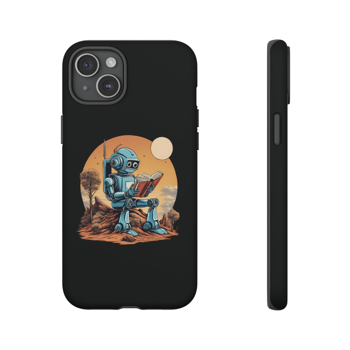 Humans Robot SpaceArt iPhone Cases - Tough Mobile Protection