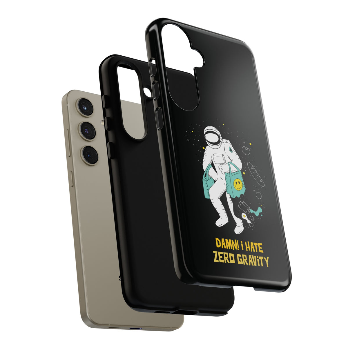 Zero Gravity Funny Astronaut Sci-Fi Tough Samsung Galaxy Mobile Cases-welovescifi.net