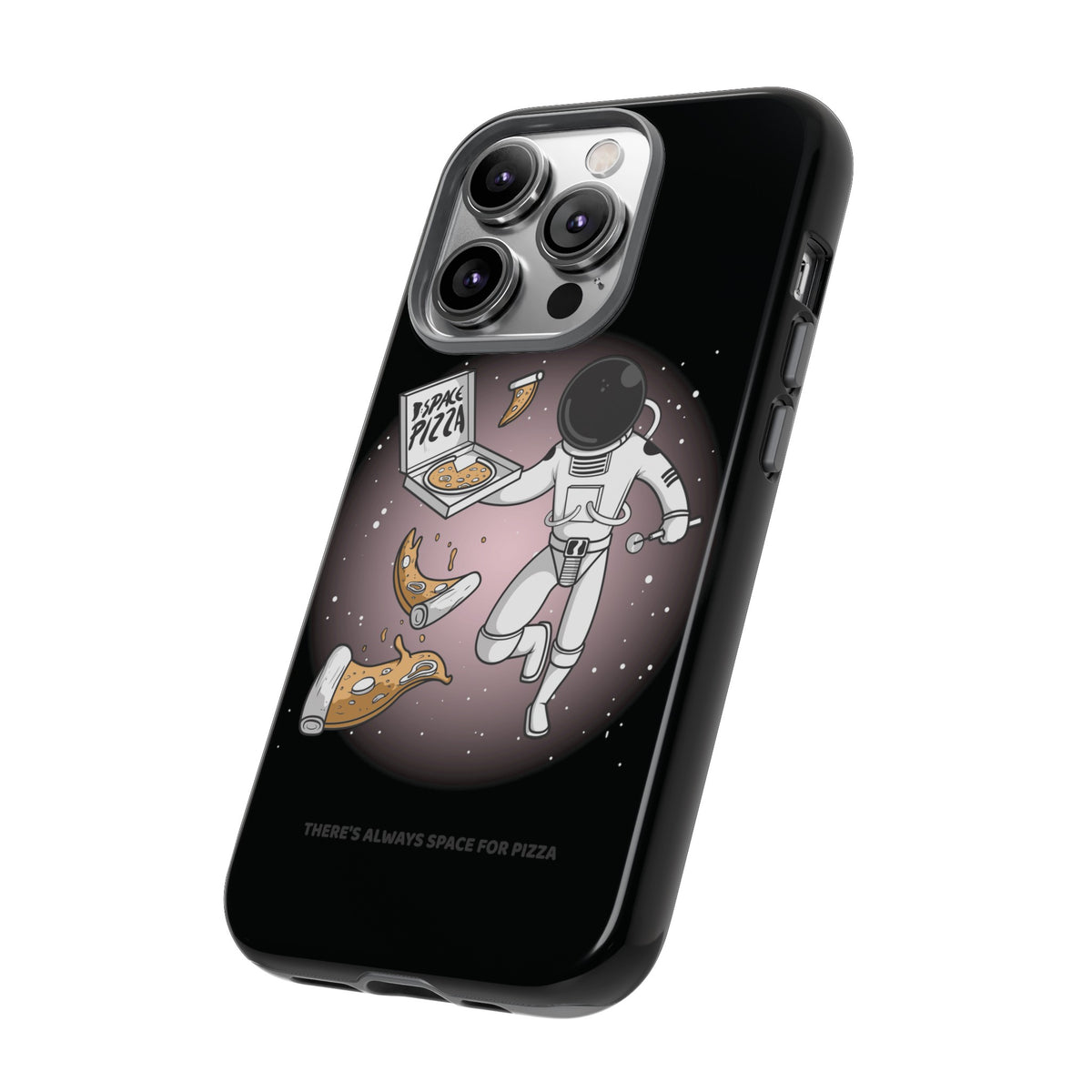 Space Pizza Case | Funny Astronaut Sci-Fi iPhone Cover