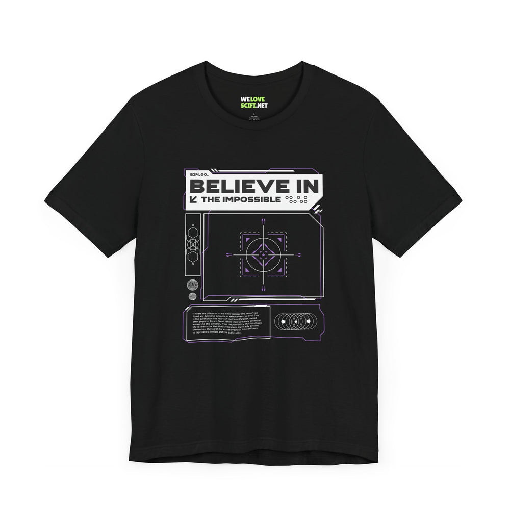 Believe In The Impossible Sci-Fi T-Shirt-welovescifi.net