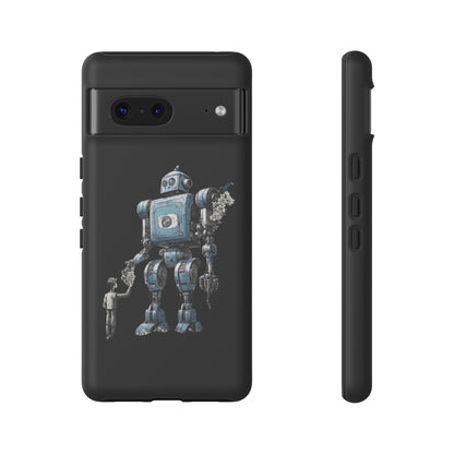 Flowers Robot SpaceArt Tough Google Pixel Mobile Cases