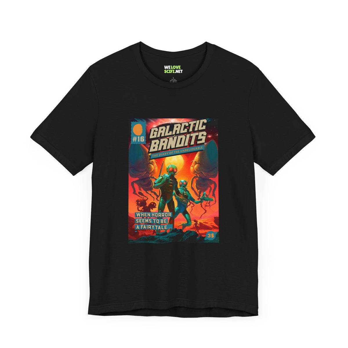 Galactic Bandits Retro Sci-Fi T-Shirt-welovescifi.net