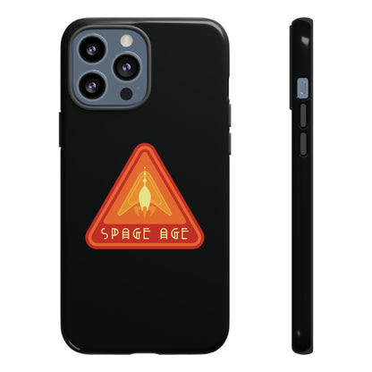 Space Age Retro Sci-Fi Tough iPhone Mobile Cases