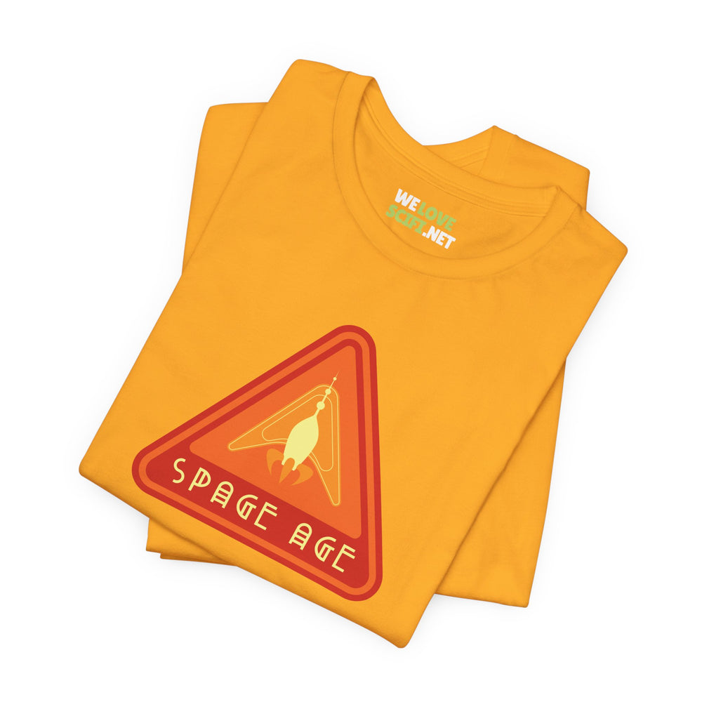 Space Age Sign Retro Sci-Fi T-Shirt - We Love Sci-Fi