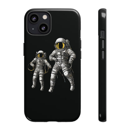 Astronauts Floating Tough iPhone Mobile Cases-welovescifi