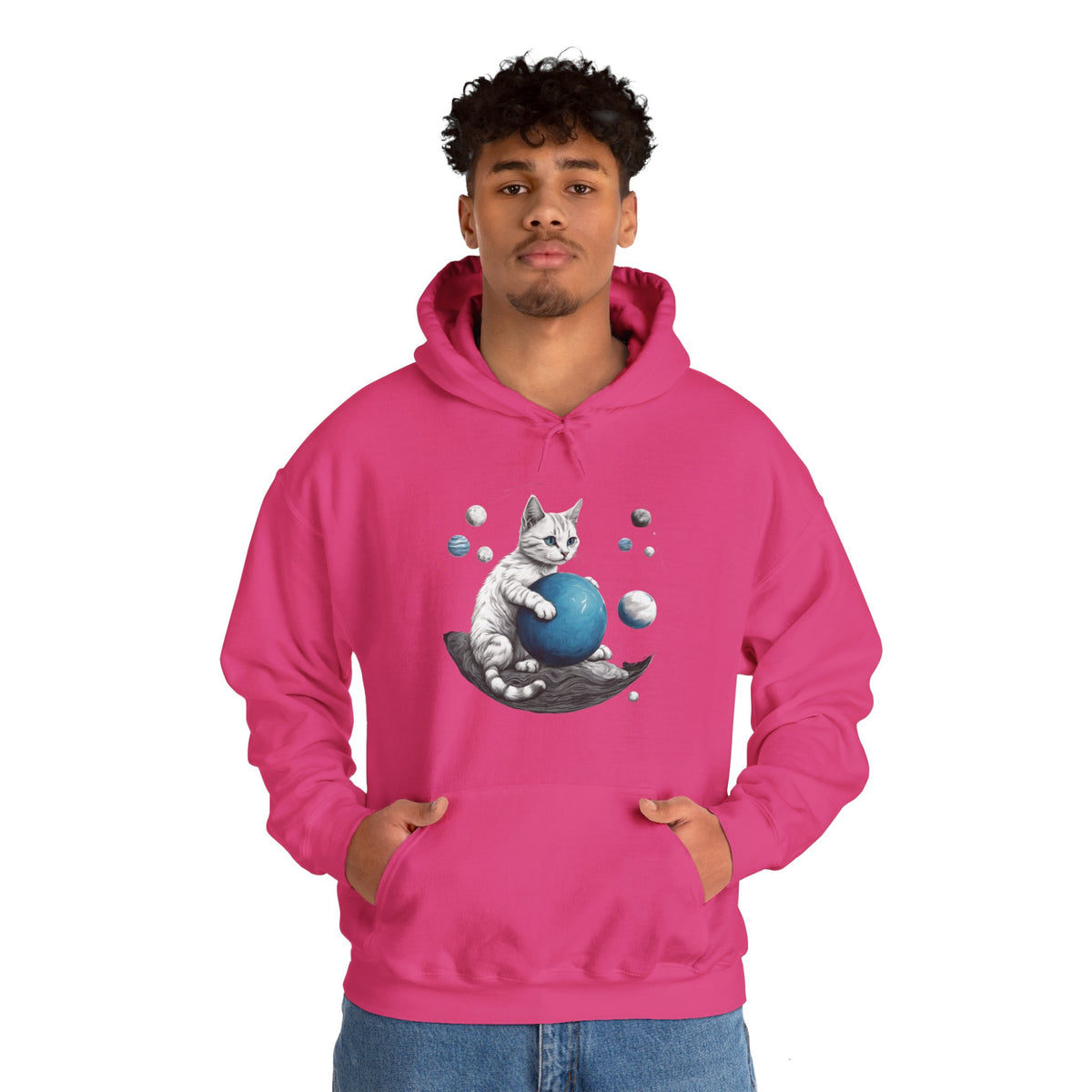 Space Player Cat 2 Sci-Fi Hoodie - Sci-Fi Hoodie