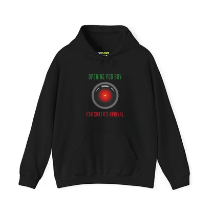 Opening Pod Bay Funny HAL9000 Christmas Unisex Hoodie-welovescifi.net