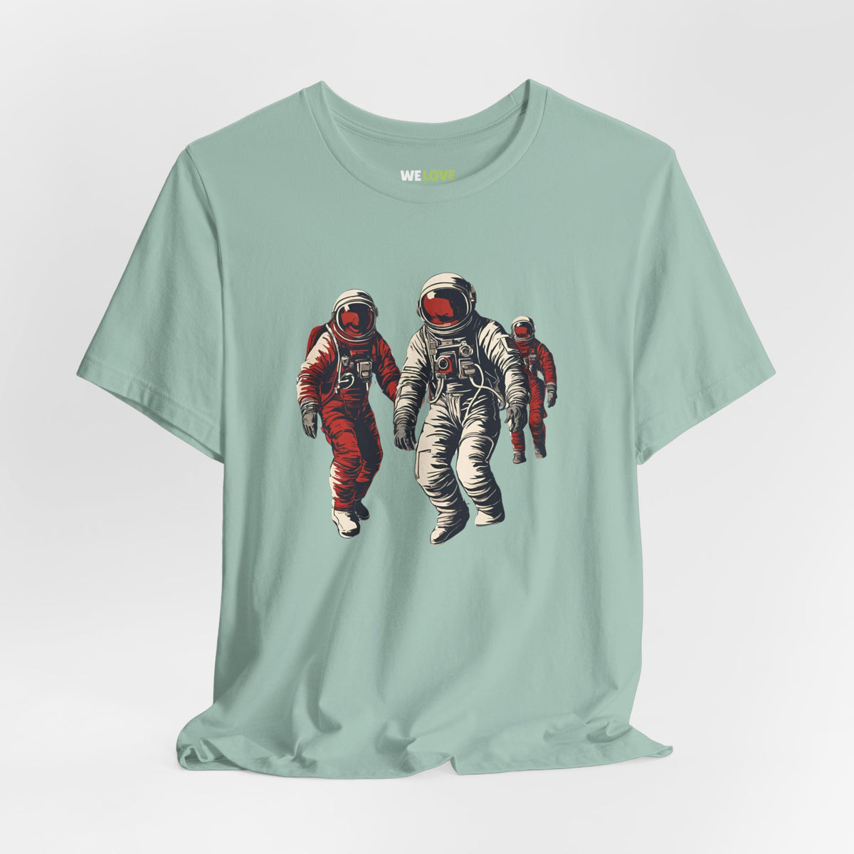 Astronauts In Red Sci-Fi T-Shirt-welovescifi.net