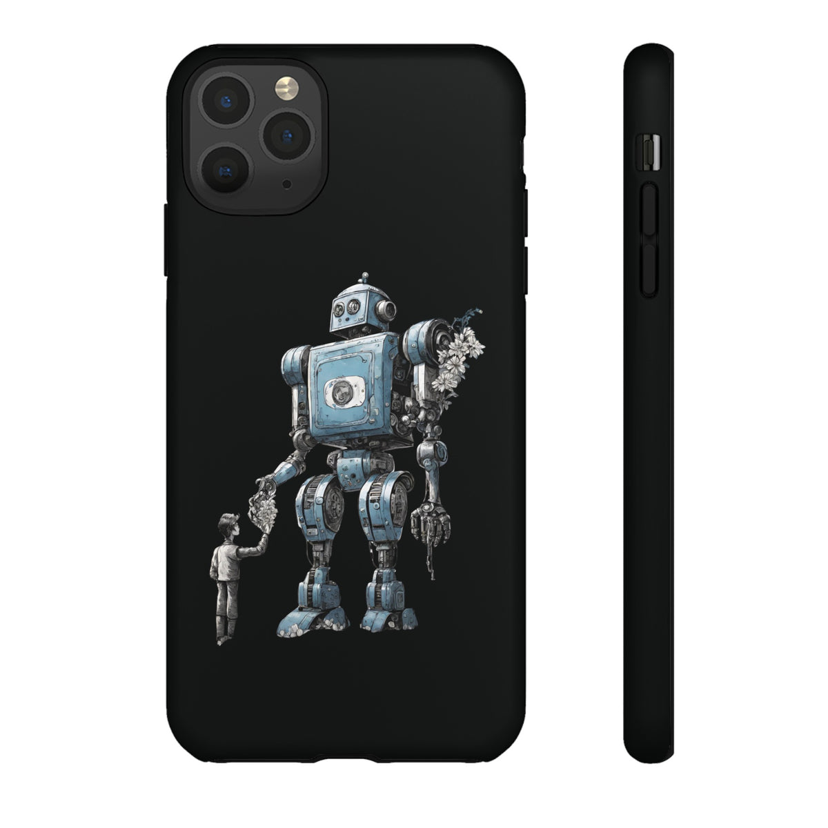 Flowers Robot SpaceArt Sci-Fi Tough iPhone Mobile Cases