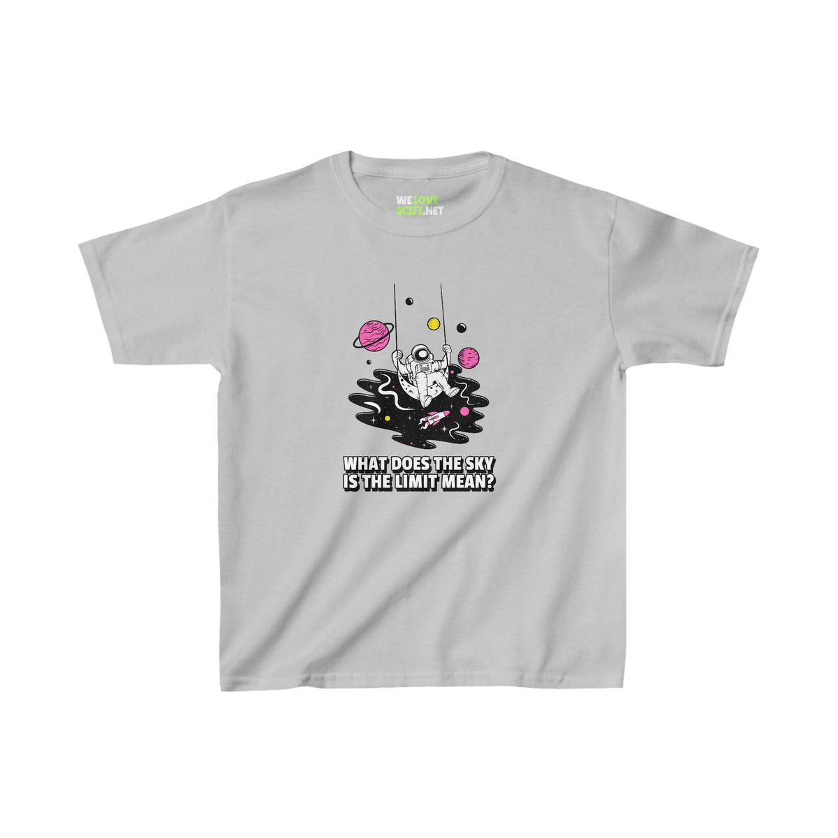 Kids Astronaut Tee - Sky is the Limit Funny Cotton T-Shirt