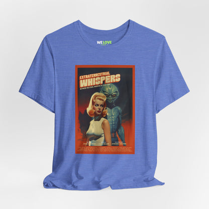 Extraterrestrial Whispers Retro Sci-Fi T-Shirt-welovescifi