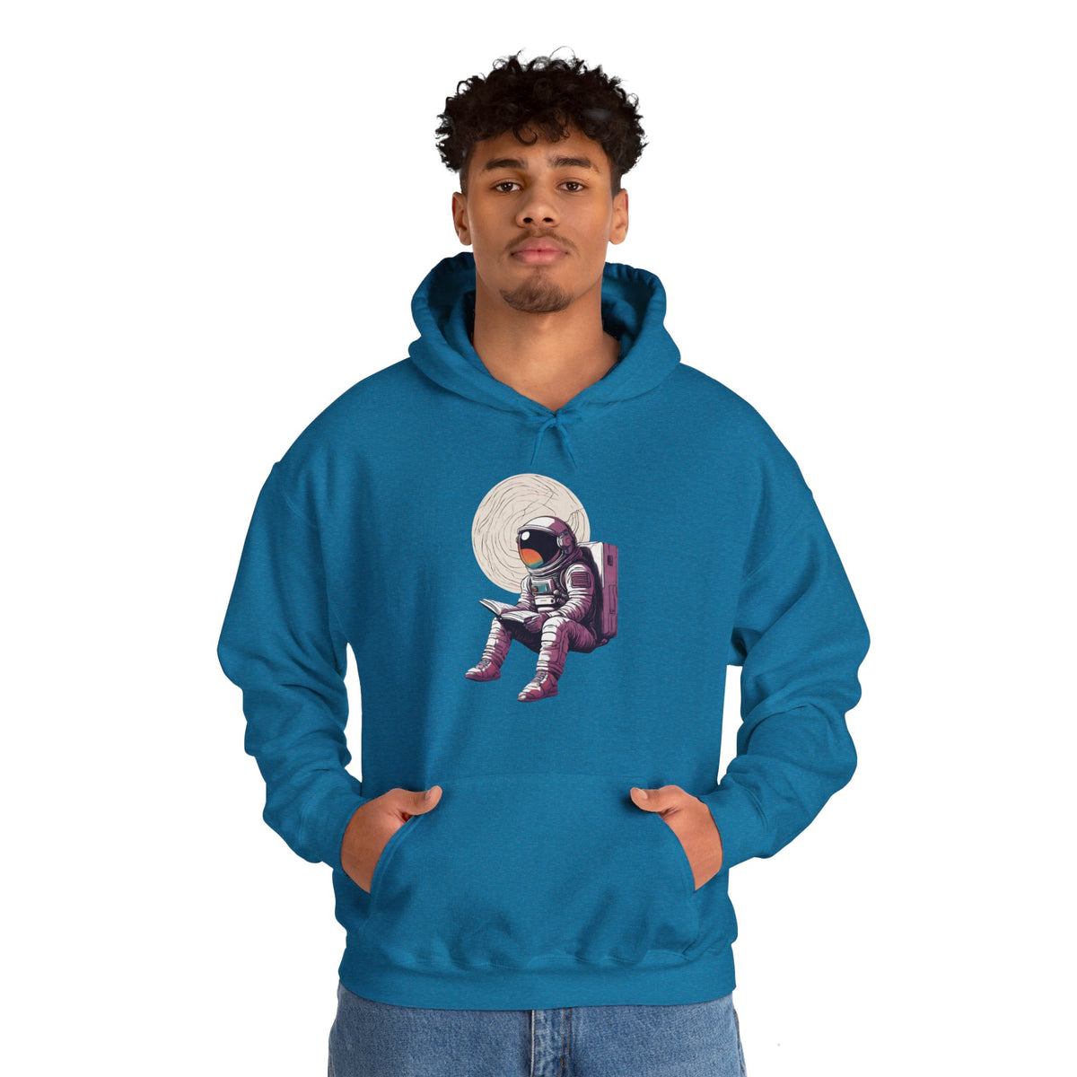 Astronaut Space Art Hoodie | Read That Book Sci-Fi Apparel