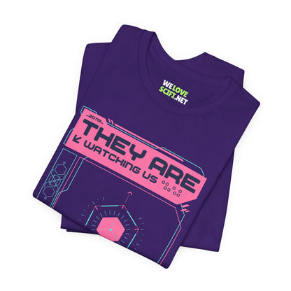 They Are Watching Us UFO Sci-Fi T-Shirt-welovescifi.net