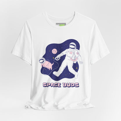 Space Buds Astronaut Dog T-Shirt - Sci-Fi Apparel