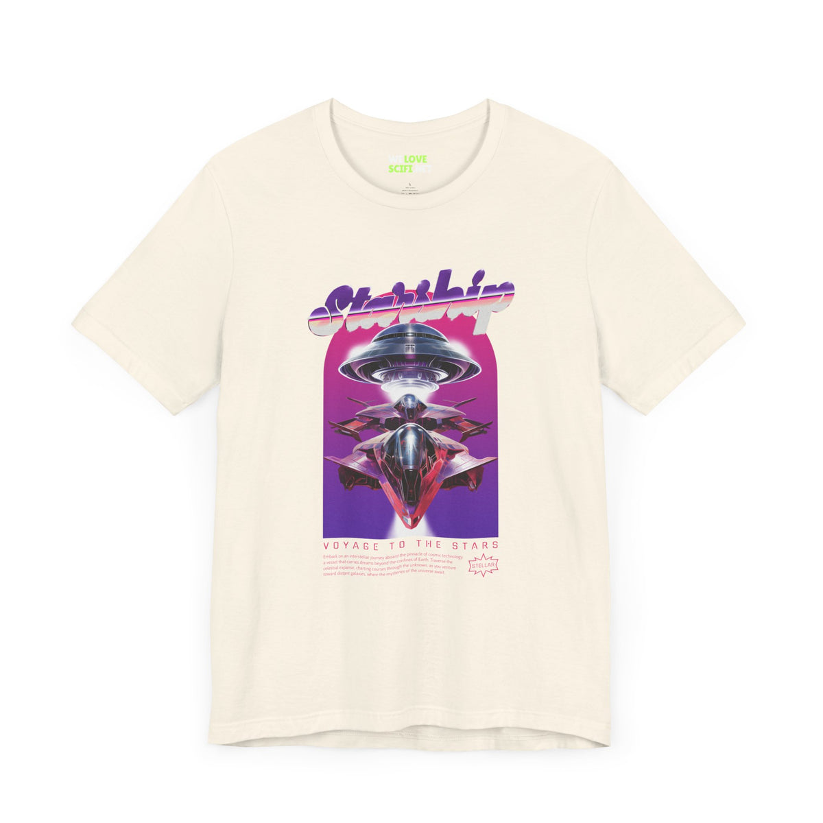 Starship Retro Sci-Fi T-Shirt | We Love Sci-Fi