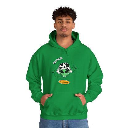 Funny Cow Alien Hoodie - The Truth is Out There 