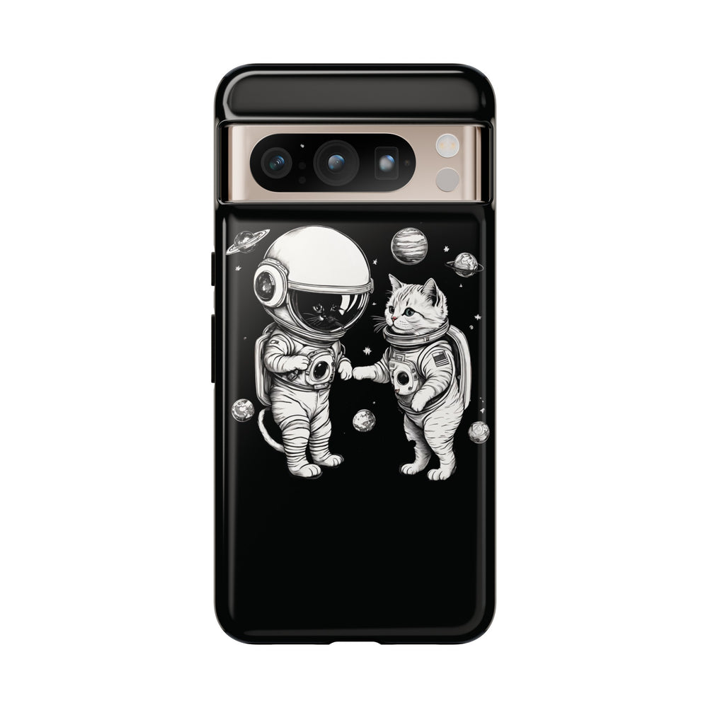 Space Kitties Google Pixel Case Astronaut Cats Mobile Cover