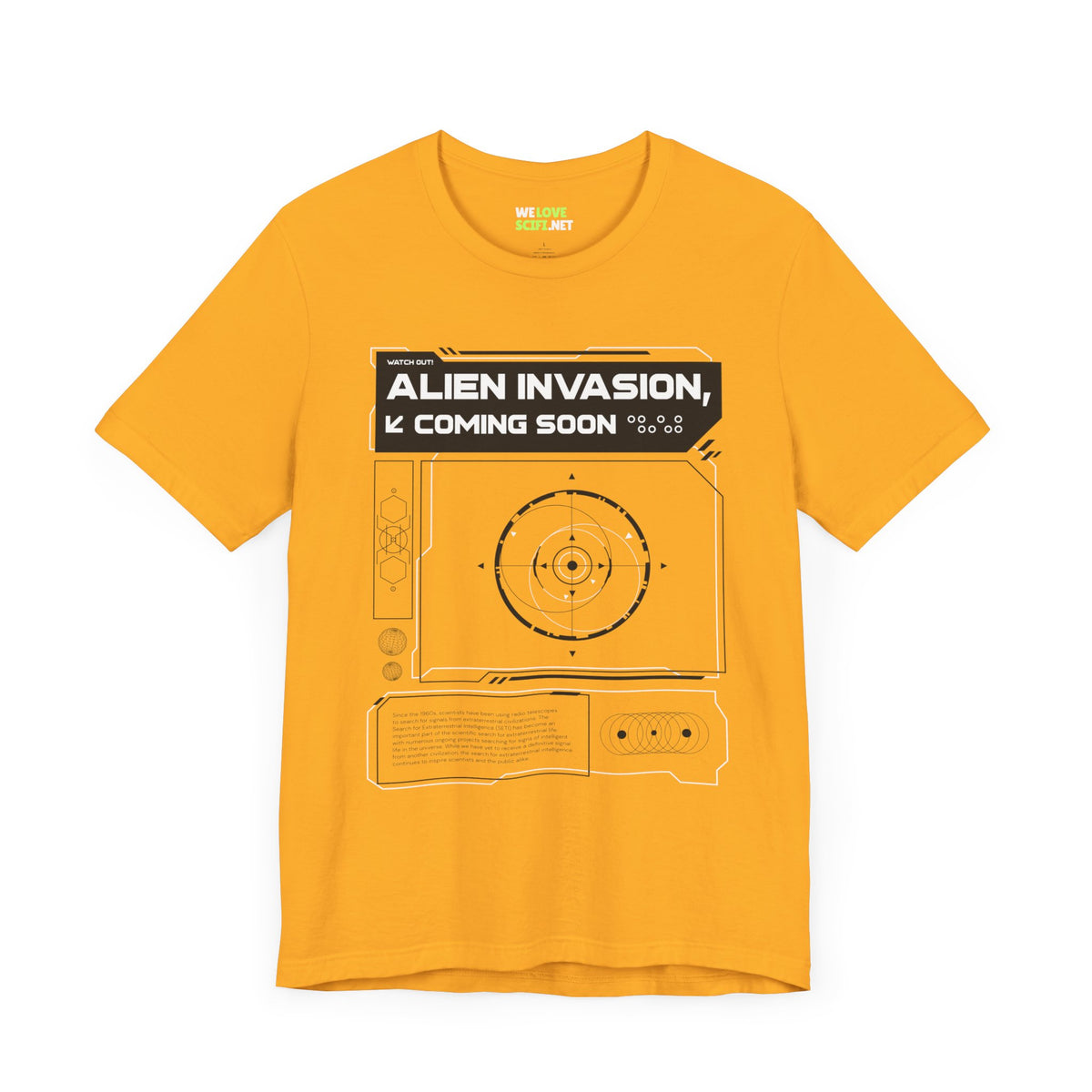 Alien Invasion Coming Soon Sci-Fi T-Shirt-welovescifi.net