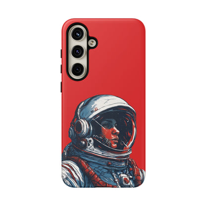 Astronaut In Red SpaceArt Tough Samsung Galaxy Mobile Cases