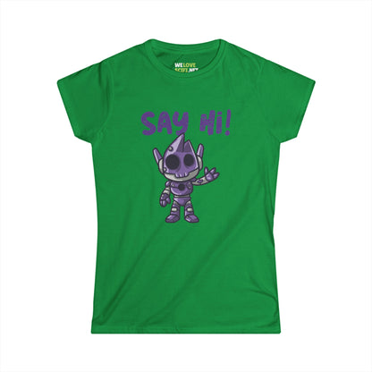 Funny Alien Woman's Tee - Say Hi with Humor | We Love Sci-Fi