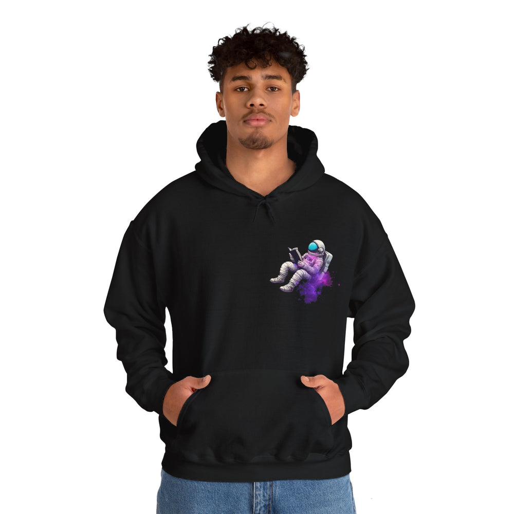 space art hoodie-The Book Was Better Space Art Sci-Fi Hoodie