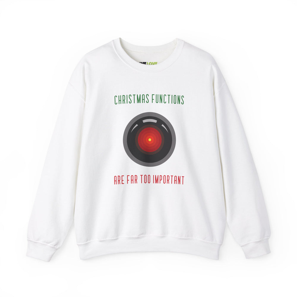 Too Important Functions Funny HAL9000 Christmas Crewneck Sweatshirt-welovescifi.net