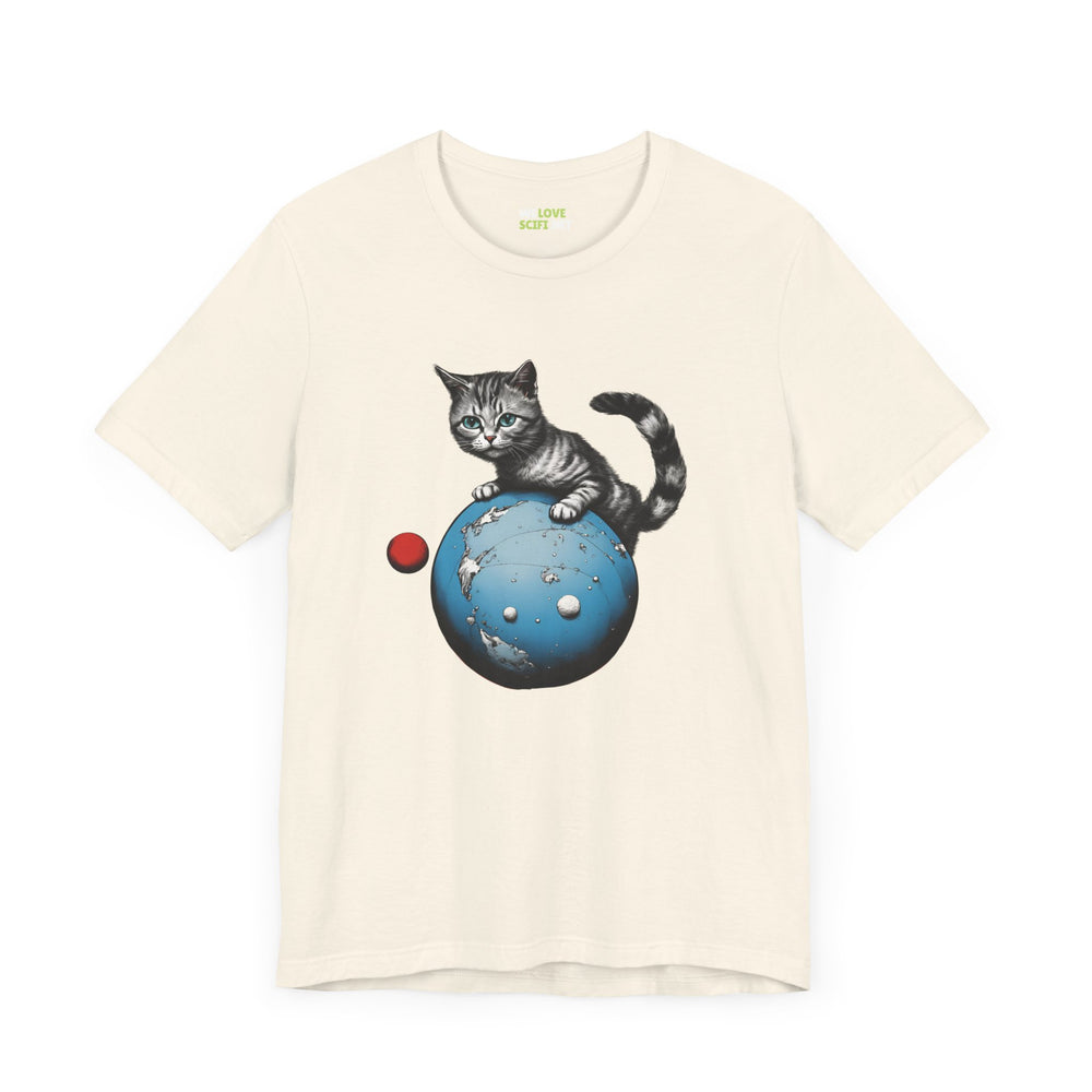 Space Player Cat 3 Sci-Fi T-Shirt | We Love Sci-Fi