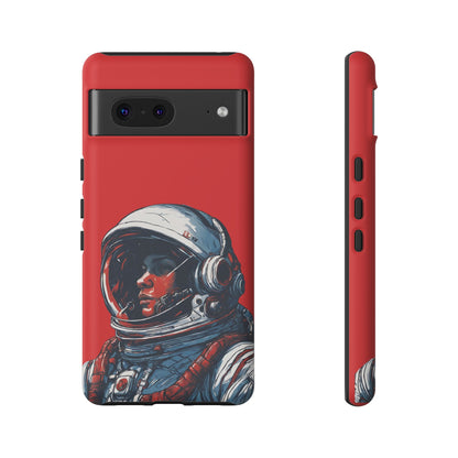 Astronaut In Red SpaceArt Tough Google Pixel Mobile Cases