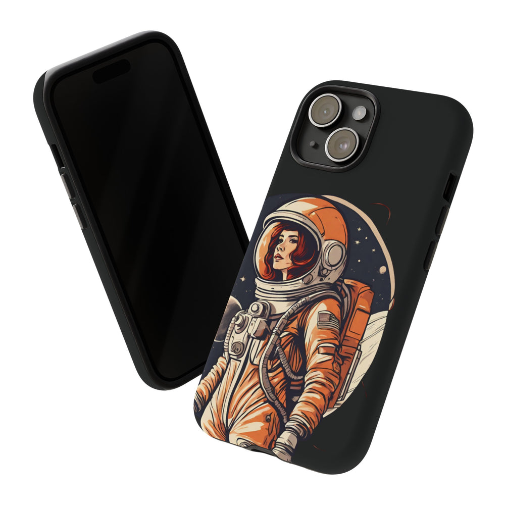 Spacegirl Astronaut Tough iPhone Mobile Cases WeLoveSciFi